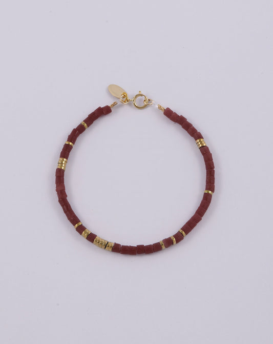 BRACELET BROOKLYN BORDEAUX